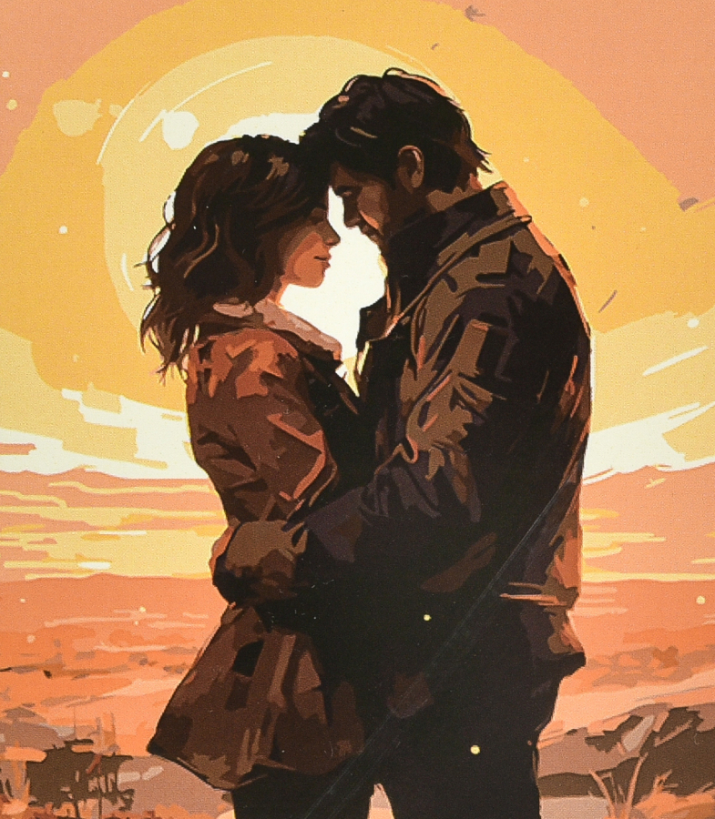 Картина по номерам Strateg Объятия счастья 40х50 см (VA-4657) - Фото 1