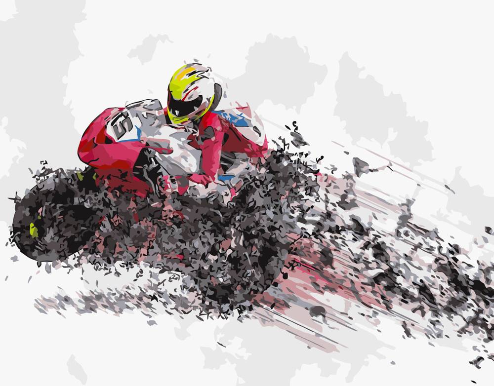 Купити Картина за номерами Strateg Момент швидкості 40х50 см (GS262) - Фото 1 Картина за номерами Strateg Момент швидкості 40х50 см (GS262) - Фото 1