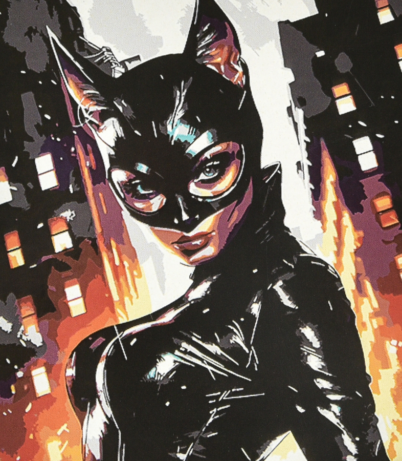 Картина по номерам Strateg Женщина-кошка Бэтмен 40х50 см (VA-4605) - Фото 1