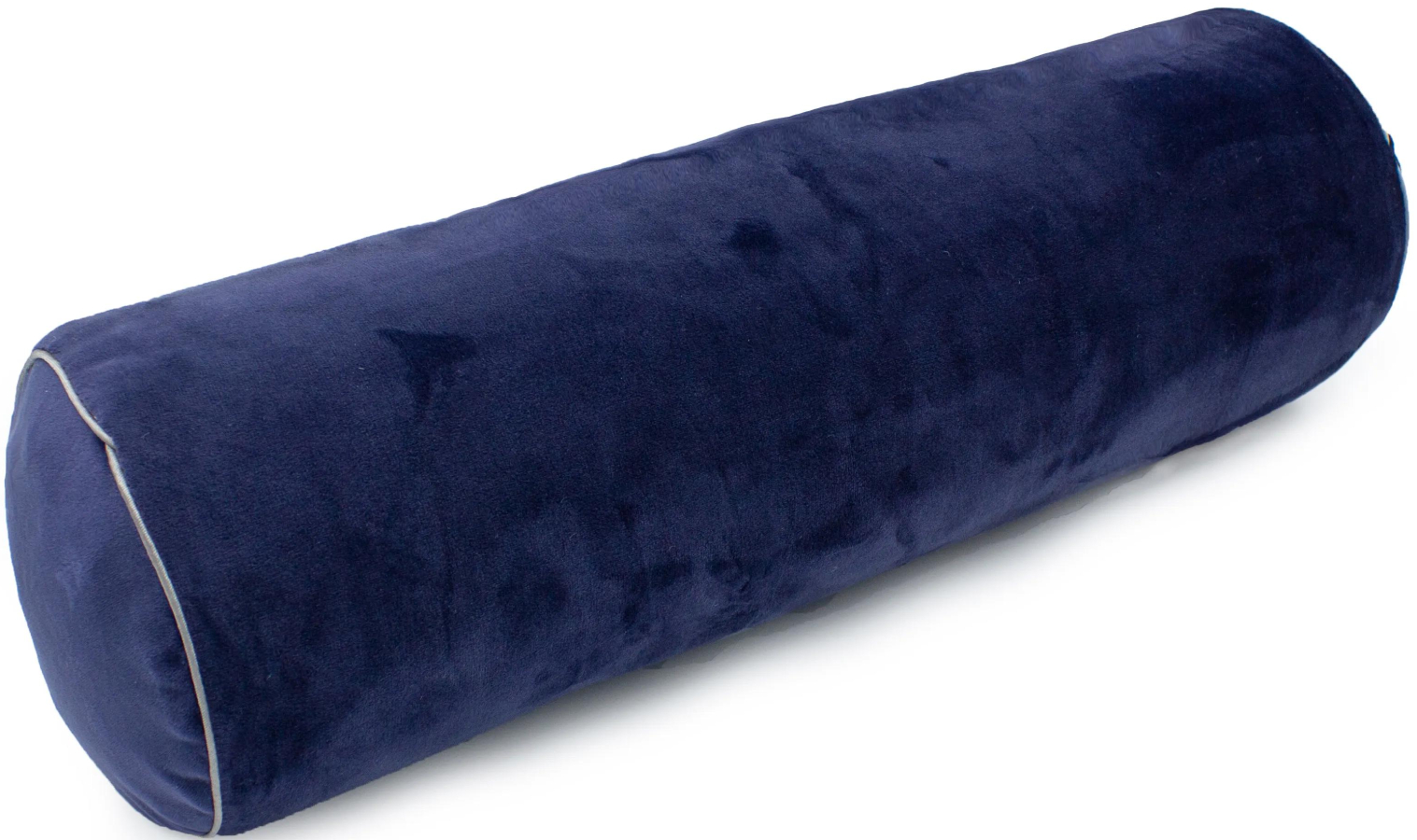 Подушка валик MirSon №8399 Velvet Line 28-0006 Navy blue BamBoo 100х20 см (2200006253846) - Фото 1
