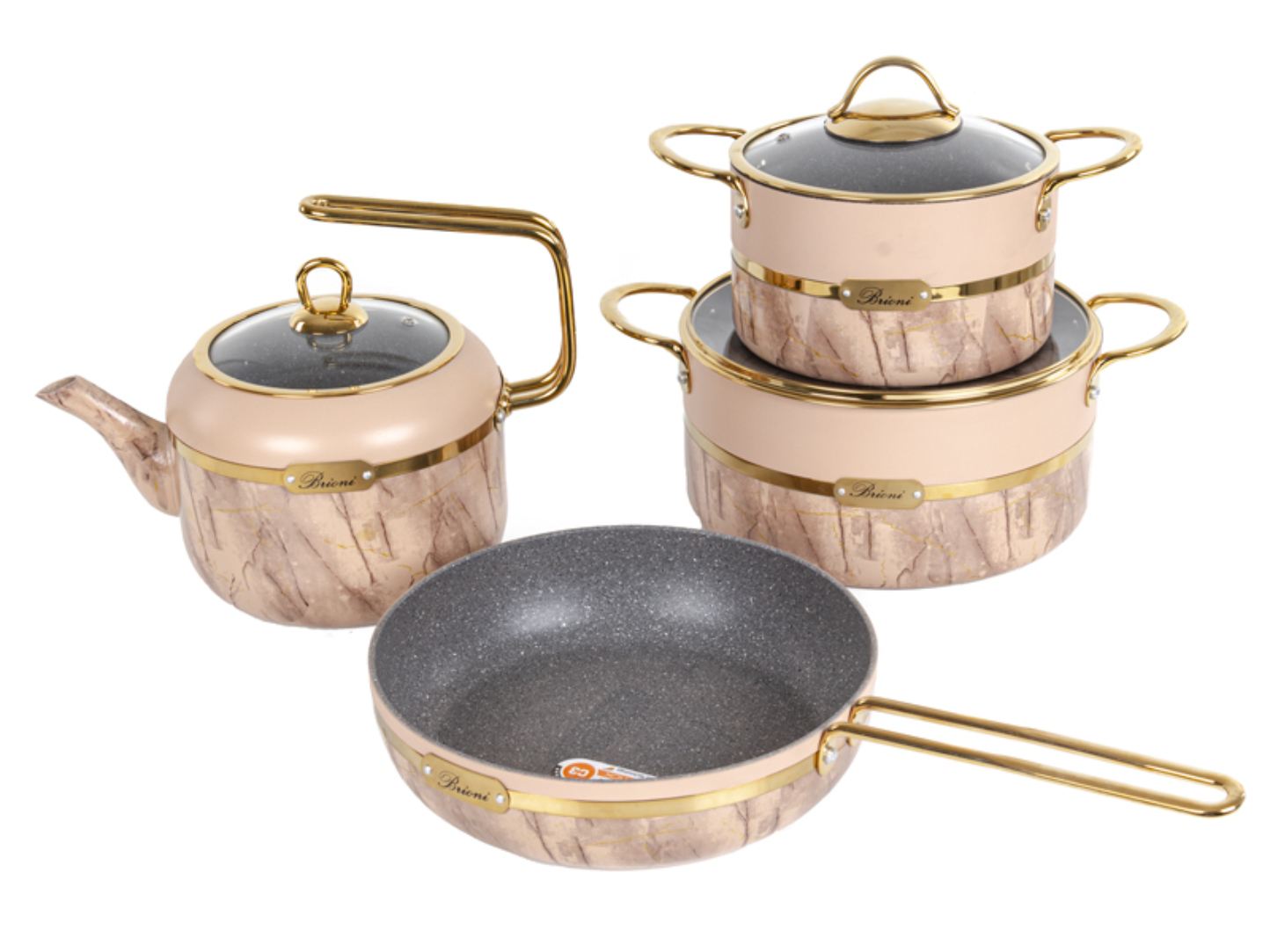 Набор посуды Brioni Selection Plus Biege 4 пр. (764-072) - Фото 1