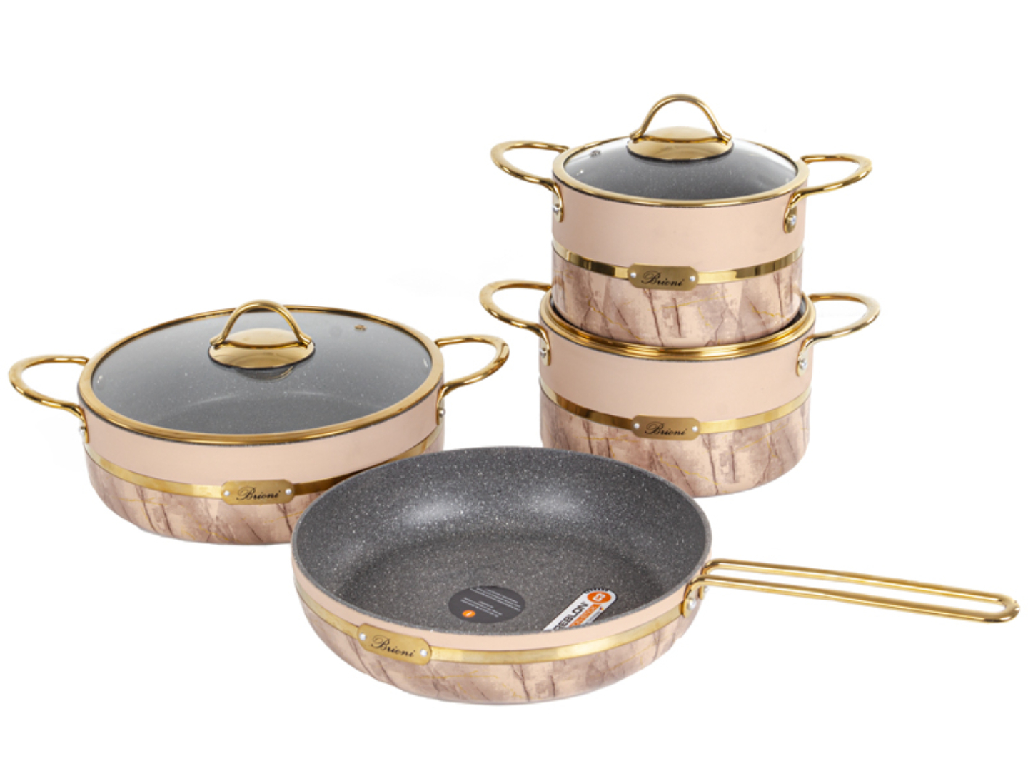 Набор посуды Brioni Selection Plus Biege 4 пр. (764-073) - Фото 1