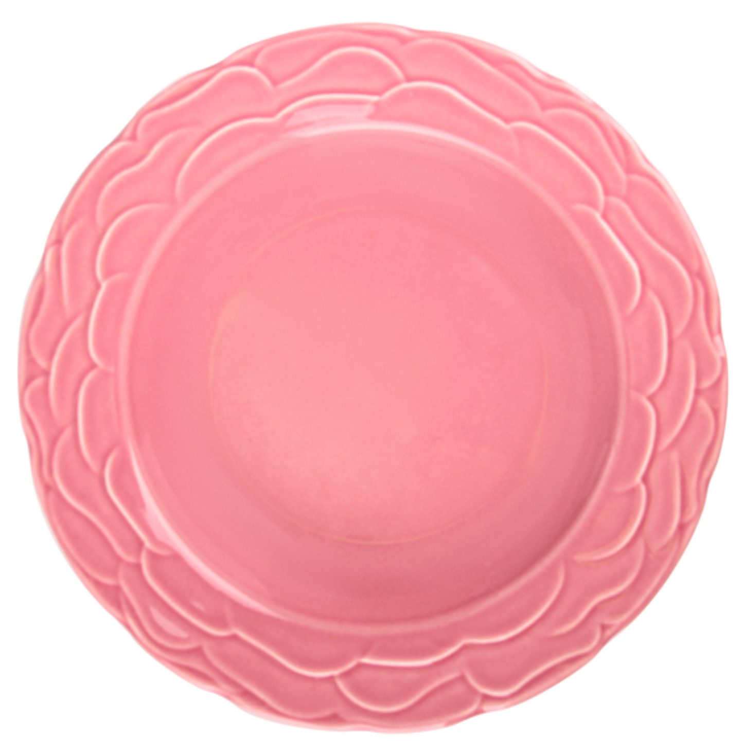 Тарелка суповая Kutahya Porselen Атена 22 см темно-розовая (942-022) - Фото 1