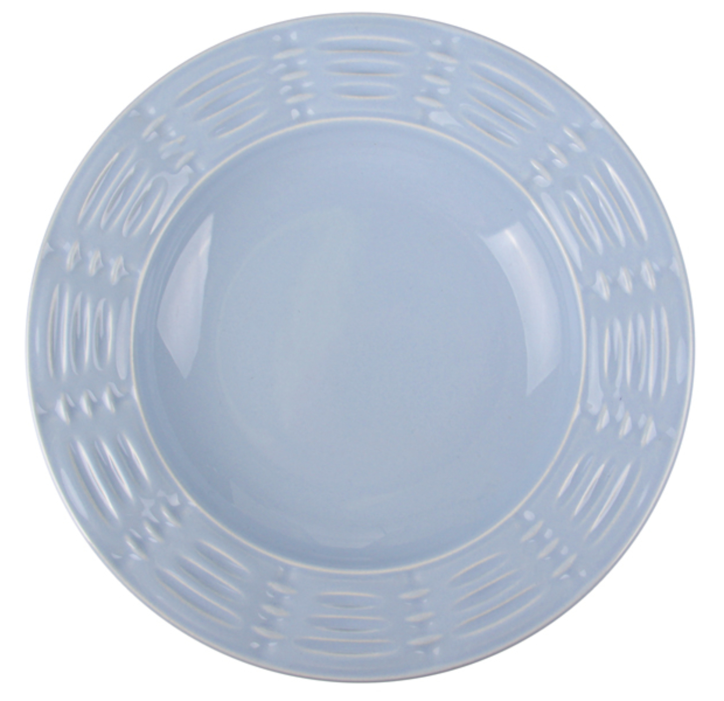 Тарелка суповая Kutahya Porselen Руби 22 см голубая (942-027) - Фото 1
