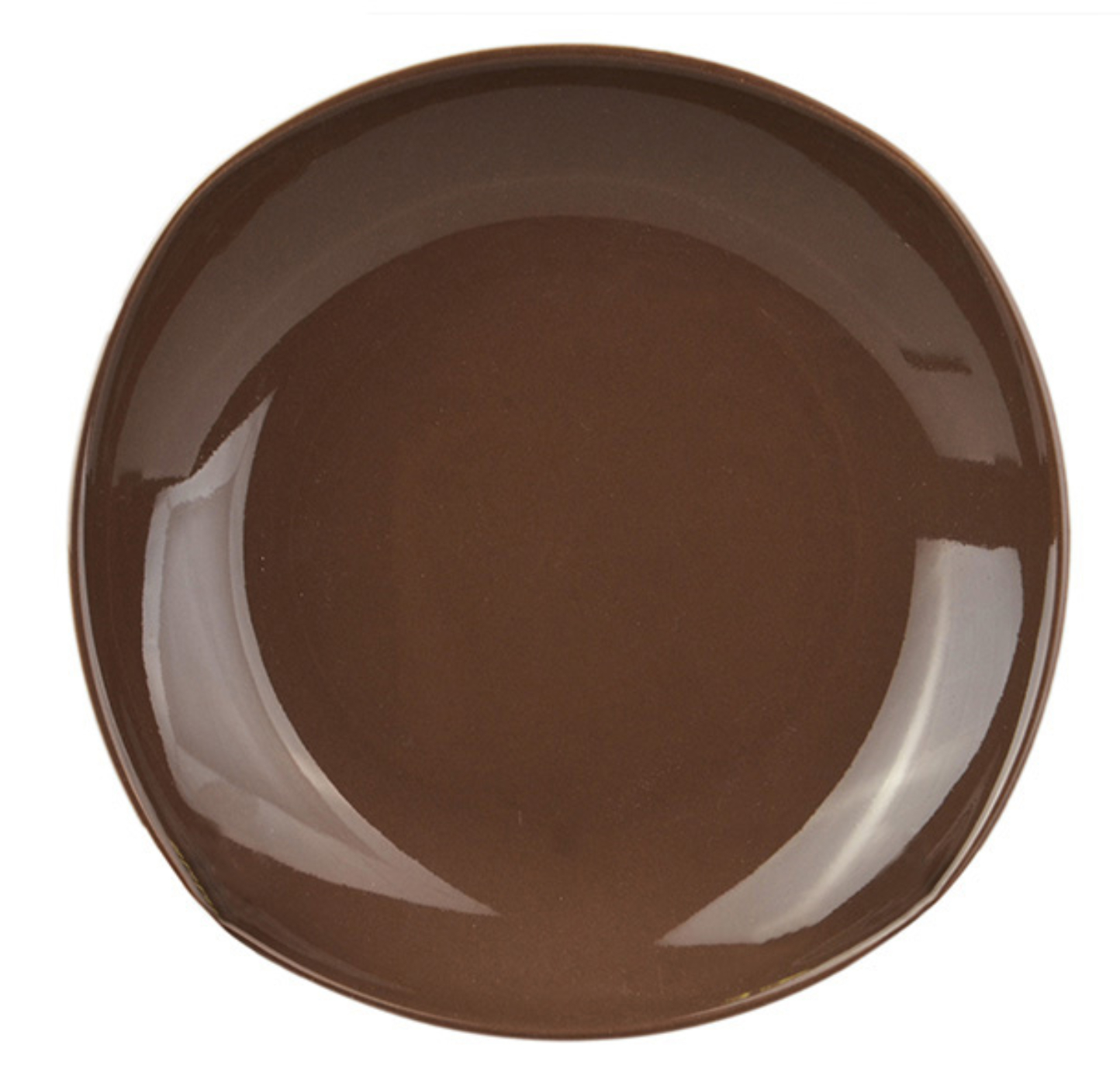 Тарелка суповая Kutahya Porselen Призма 20 см коричневая (942-041) - Фото 1