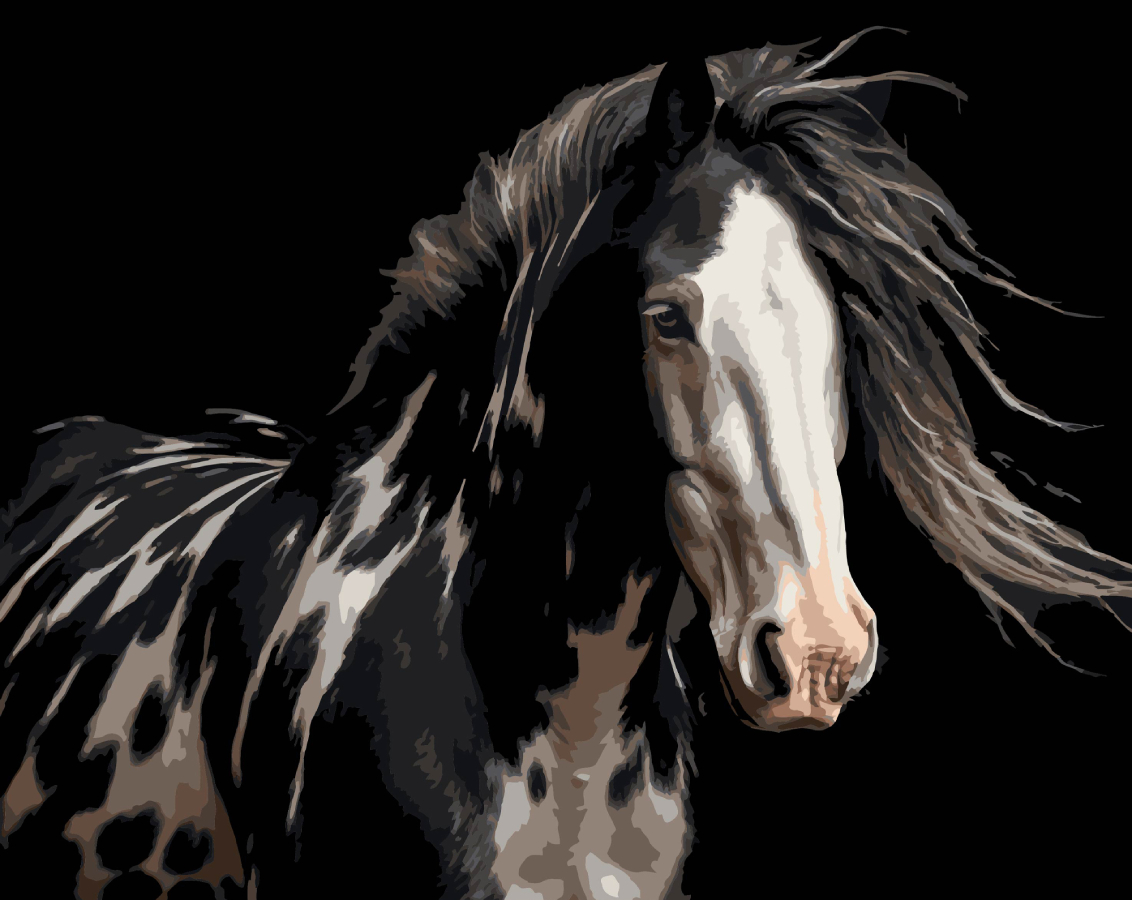 Картина за номерами Strateg Розкішний кінь 40х50 (AH1296) - Фото 1