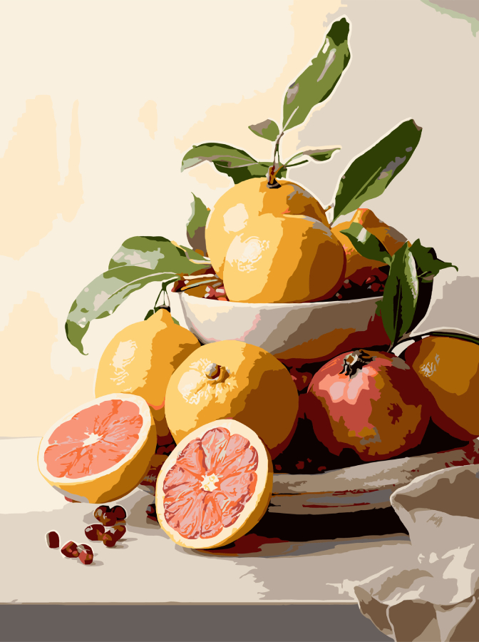 Картина за номерами Strateg Фруктовий натюрморт 30х40 (SS-1263) - Фото 1