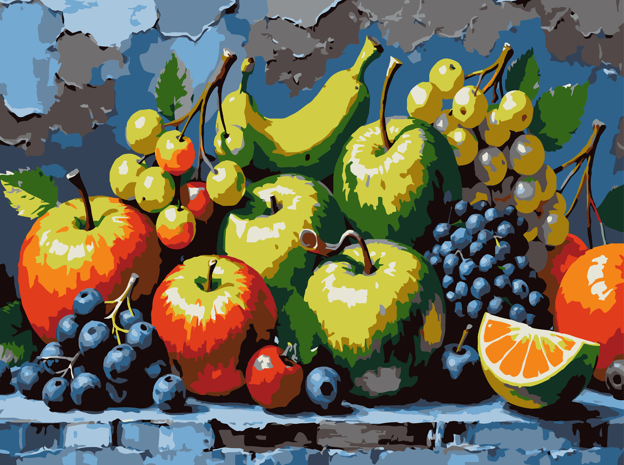 Картина за номерами Strateg Фруктова класика 30х40 (SS-1303) - Фото 1