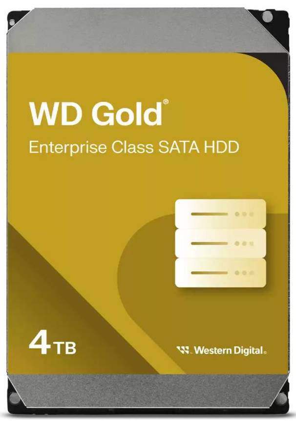 Жесткий диск внутренний Western Digital SATA 4.0TB Gold 7200rpm 256MB (WD4004FRYZ) - Фото 1