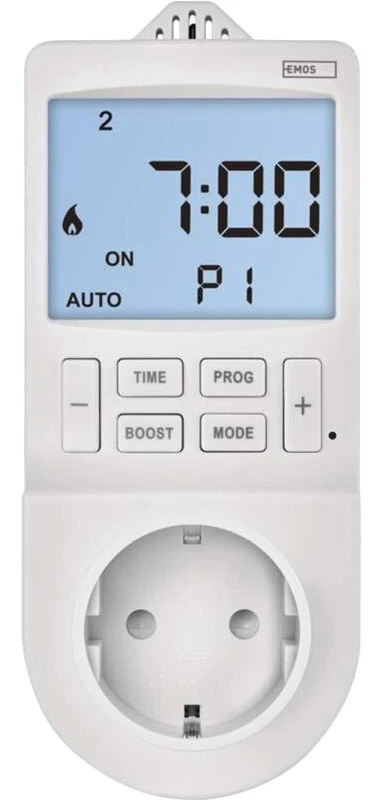 Терморегулятор EMOS P56601SHt 2-в-1 с цифровым таймером, штепсельной вилкой, WiFi - Фото 1