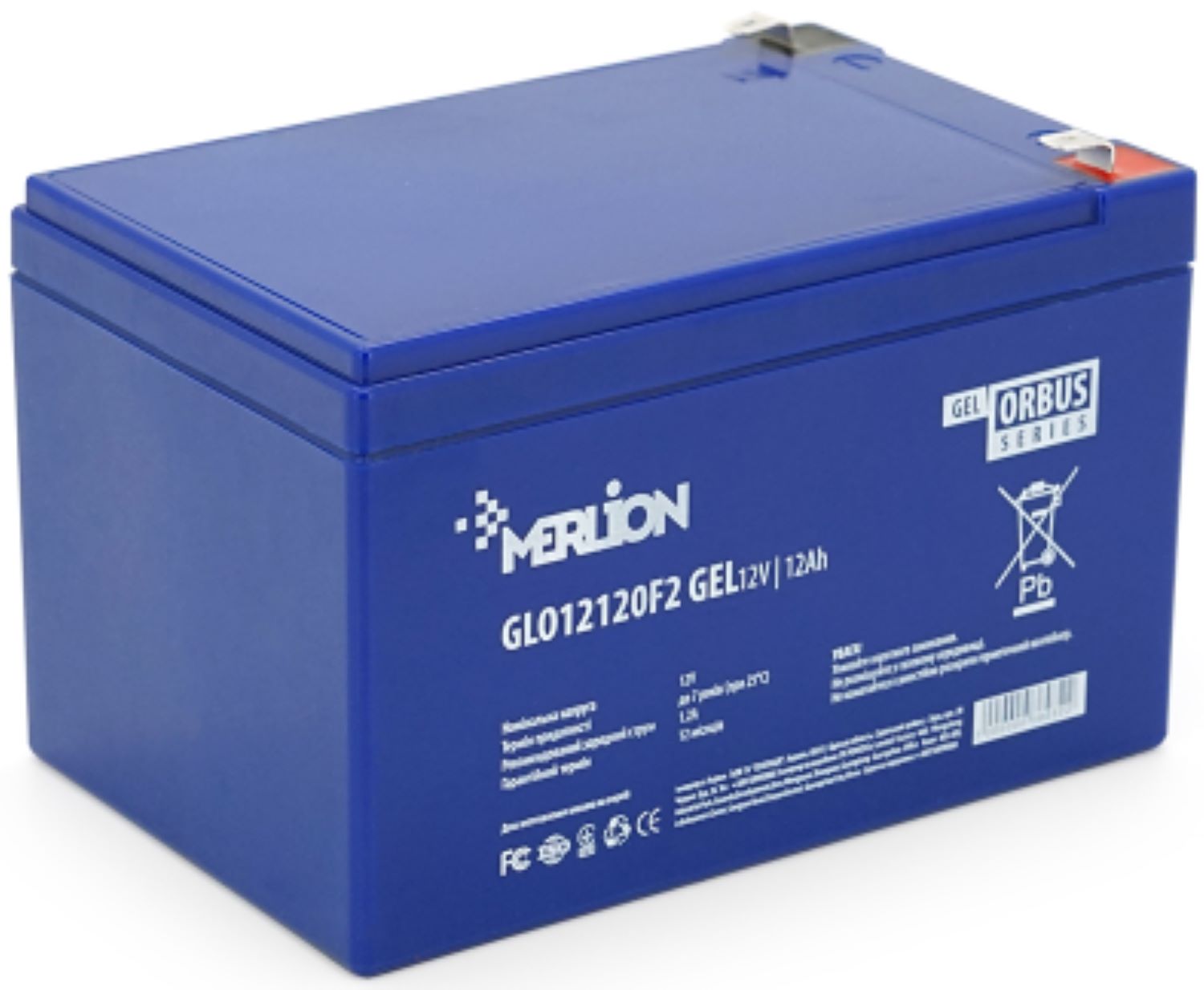 Аккумулятор для ИБП Merlion Orbus 12V 12Ah (GLO12120F2 GEL) - Фото 1