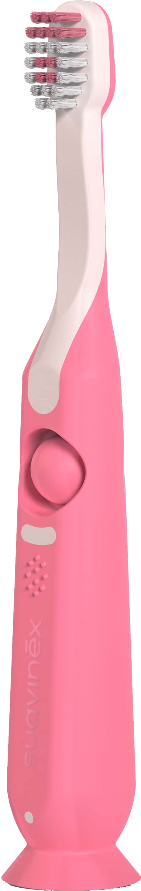 Зубная щетка мануальная детская Suavinex от 2 до 6 лет STAGE 2 розовая (403016) - Фото 1