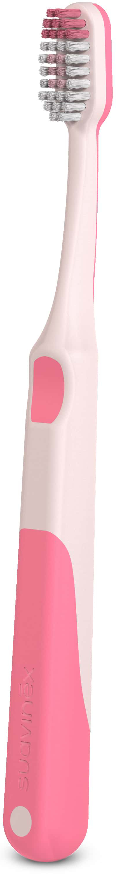 Зубная щетка мануальная детская Suavinex от 6 лет STAGE 3 розовая (403019) - Фото 1
