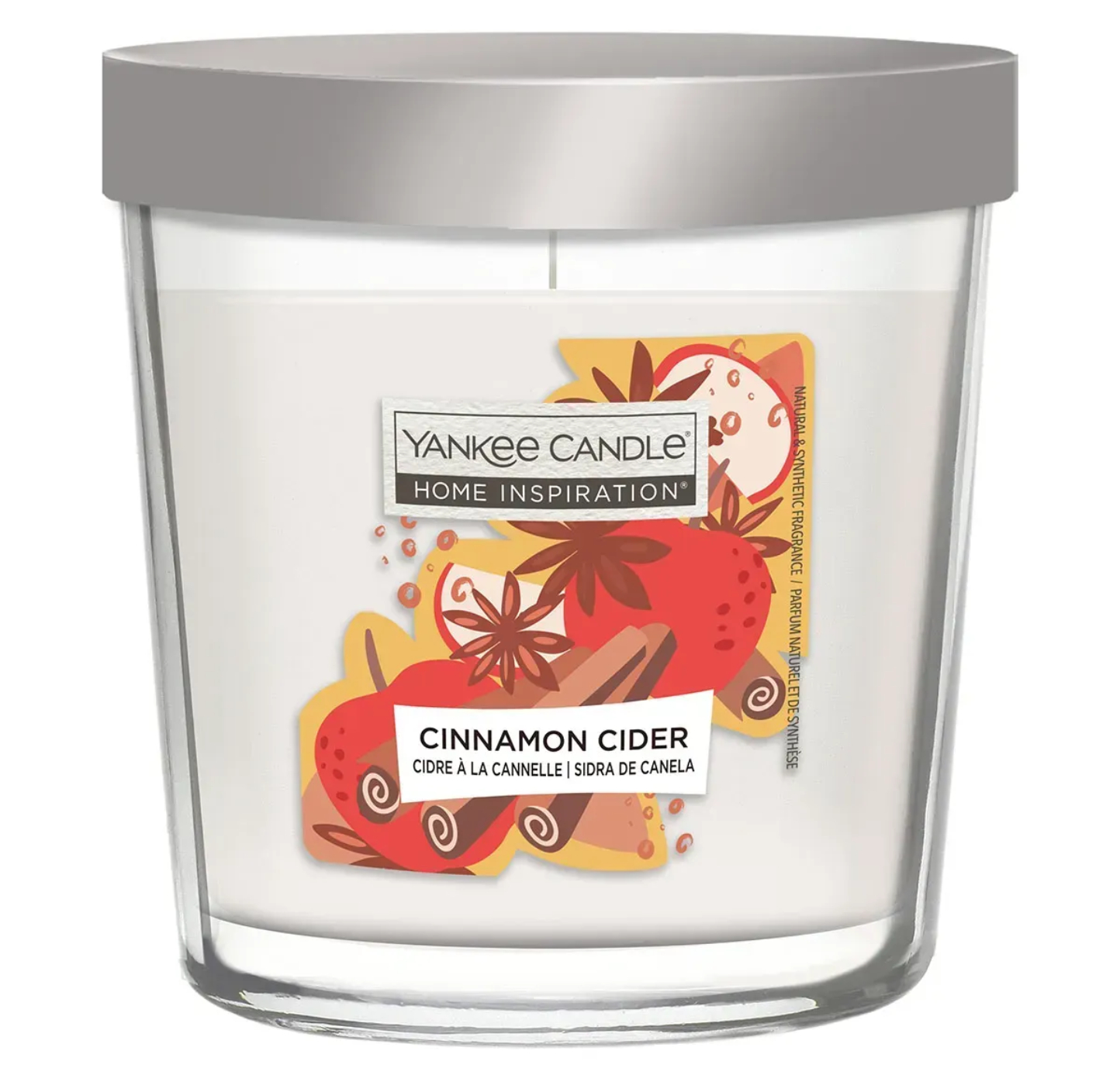 Свічка скло Yankee Candle Home Inspiration Cinnamon Cider 200 г (1752078E) - Фото 1