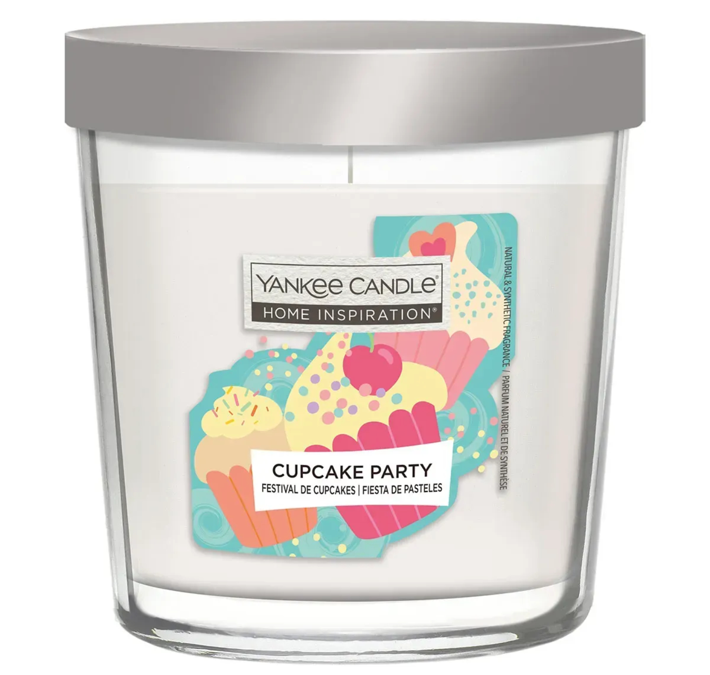 Свічка скло Yankee Candle Home Inspiration Cupcake Party 200 г (1752068E) - Фото 1