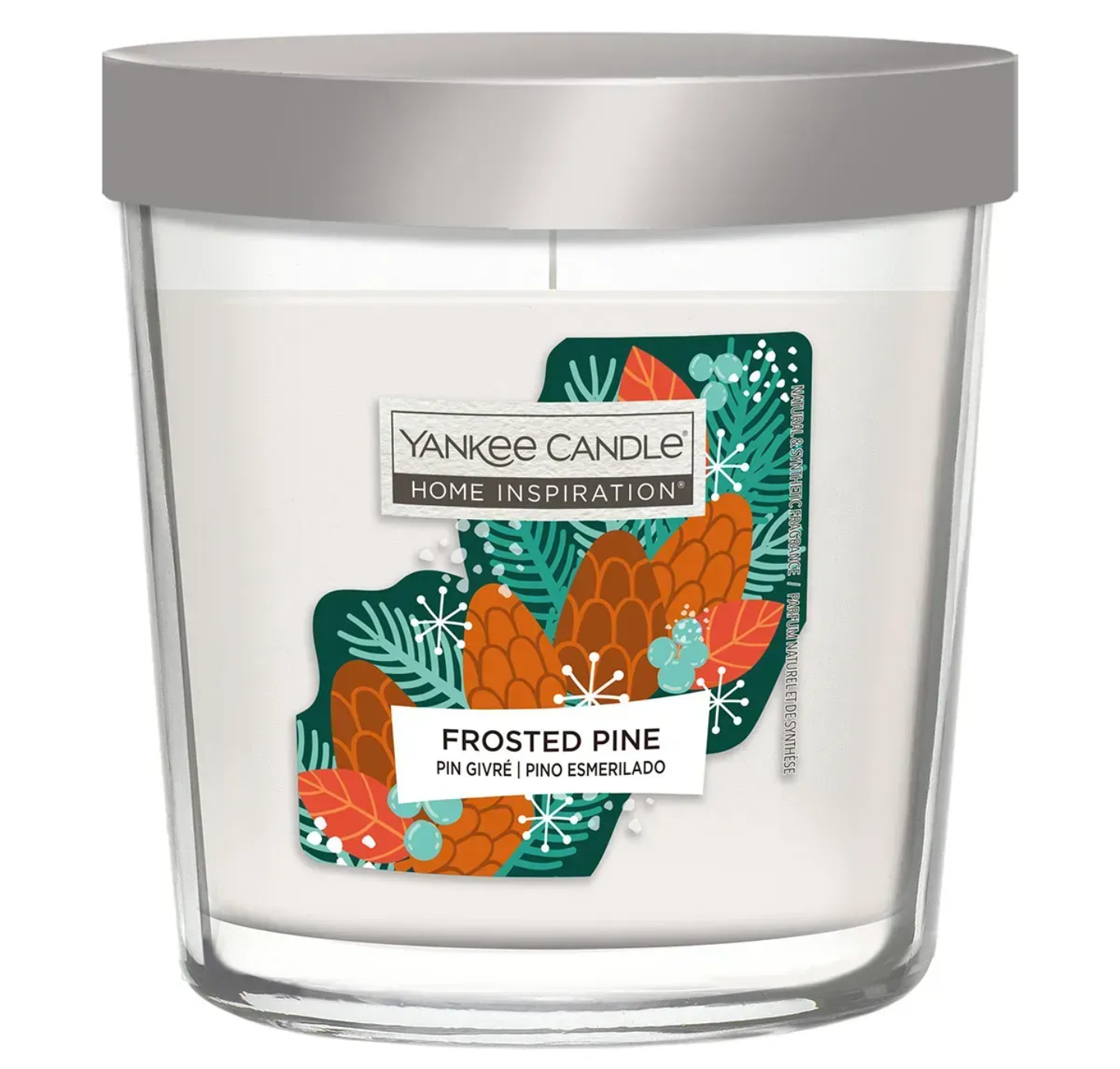 Свічка скло Yankee Candle Home Inspiration Frosted Pine 200 г (1752079E) - Фото 1