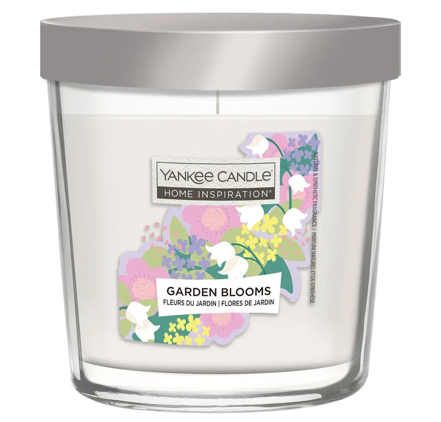 Свічка скло Yankee Candle Home Inspiration Garden Blooms 200 г (1752072E) - Фото 1