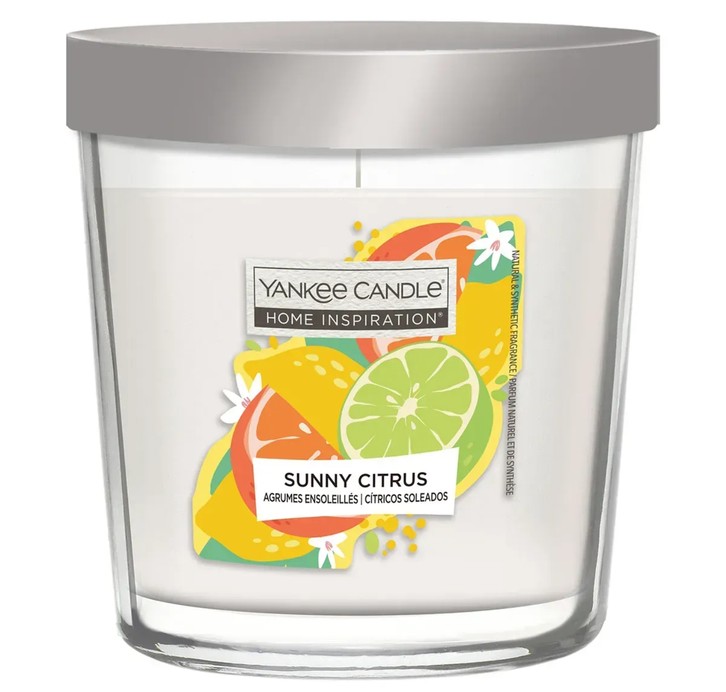 Свічка скло Yankee Candle Home Inspiration Sunny Citrus 200 г (1752063E) - Фото 1