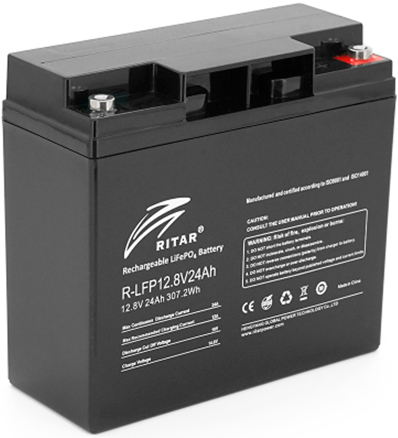 Аккумулятор для ИБП Ritar LiFePO4 12,8V 24Ah (R-LFP 12.8V 24Ah) - Фото 1