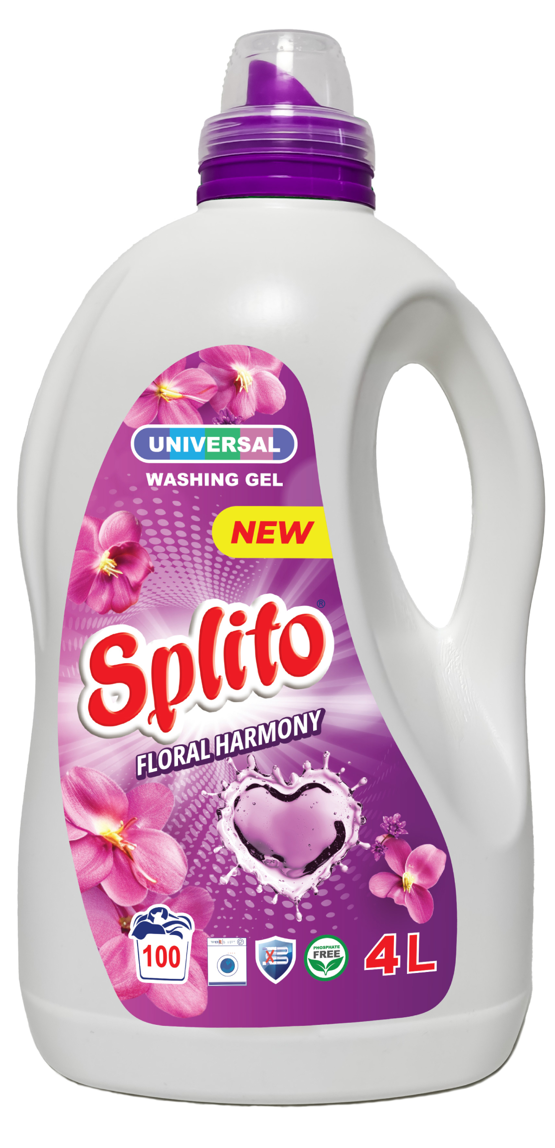 Купити Гель для прання Splito Floral harmony, 4 л - Фото 1 Гель для прання Splito Floral harmony, 4 л - Фото 1