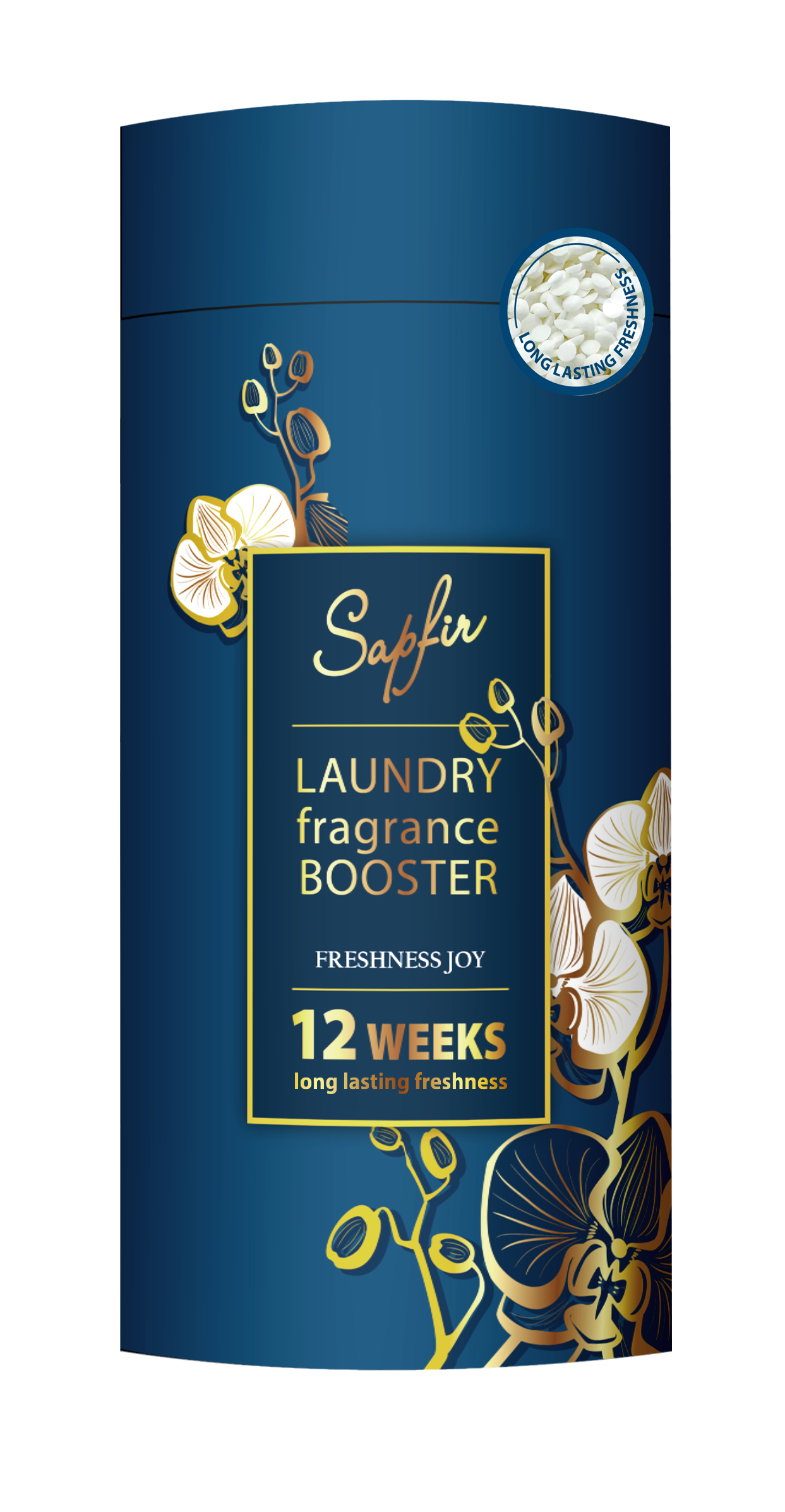 Ополіскувач для білизни SAPFIR GOLD,парфумований в гранулах Freshness Joy, 210 г - Фото 1