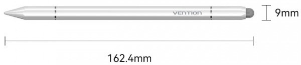 Стилус Vention 3-в-1 Magnetic Stylus Pen White (KQLW0) - Фото 1