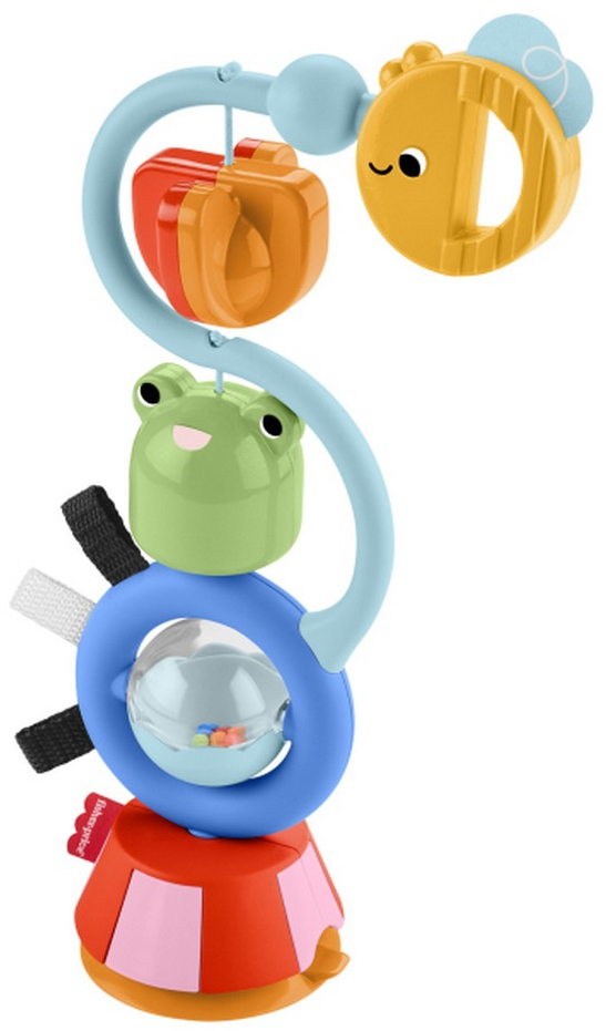 Брязкальце Fisher-Price Іграшка на присосці "Жабка й бджілка" (JHB46)