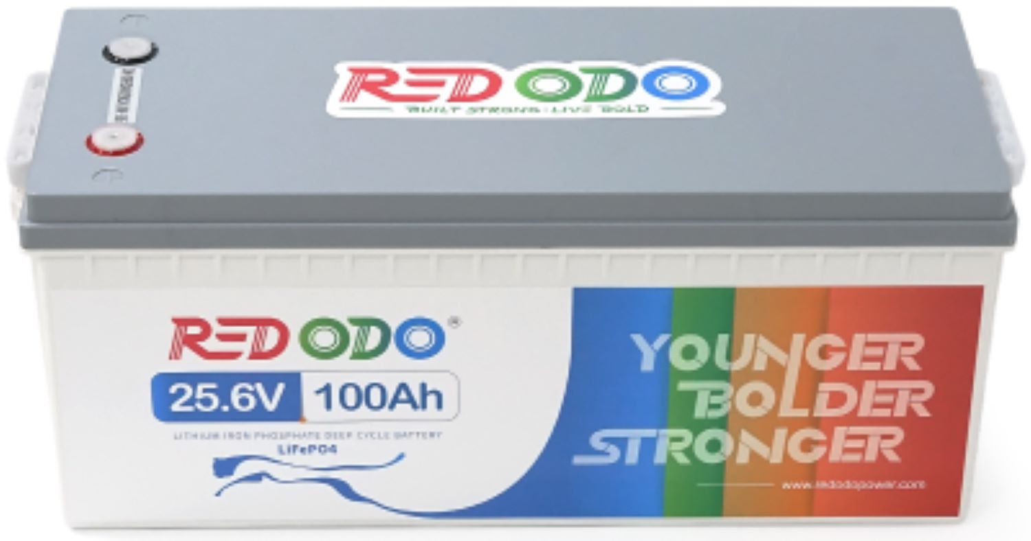 Акумулятор для ДБЖ Redodo 25.6V 100Ah 2560Wh LiFePO4 (Redodo-256V100Ah) - Фото 1