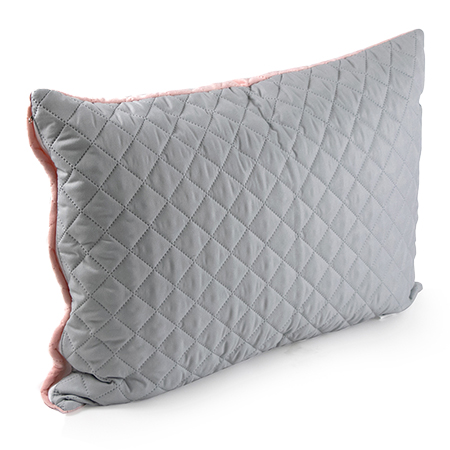 Чехол для подушки Руно велюр 50х70 (382.55_Pink and Grey ромб) - Фото 1