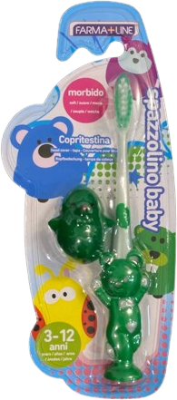 Зубная щетка мануальная детская Farma Line 3-12 лет Teddy Bear (SPA1599A) - Фото 1