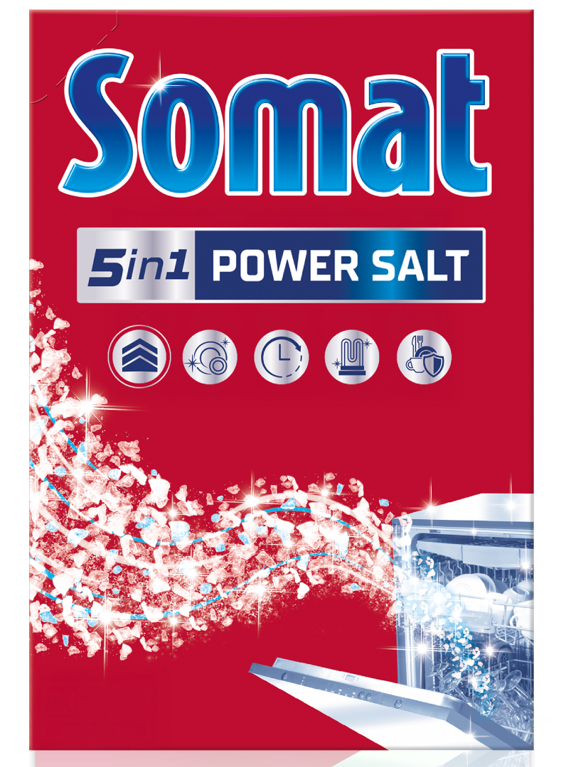 Сіль для посудомийної машини Somat 5в1 1,5 кг +1,5 кг