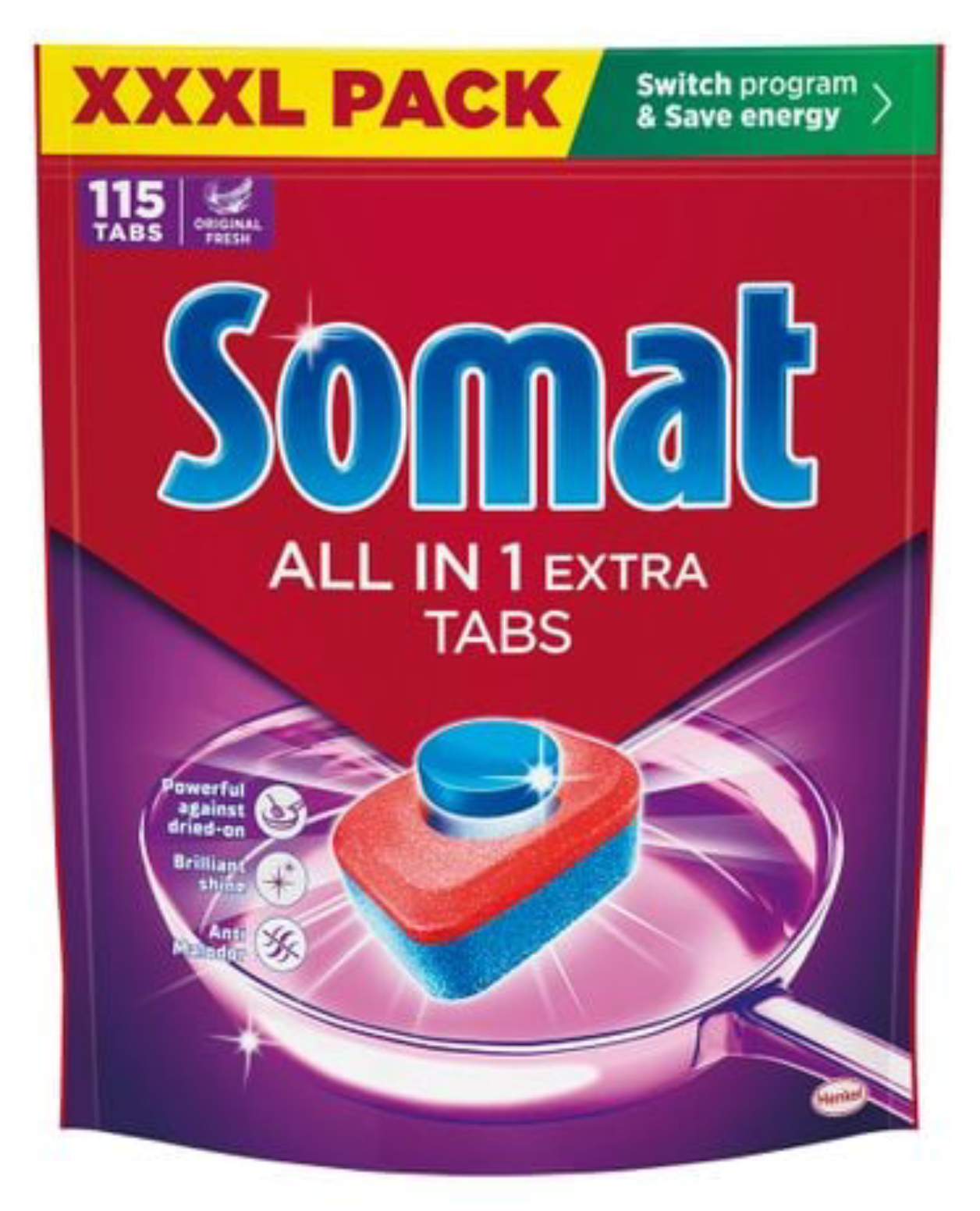 Таблетка для посудомоечной машины Somat Все в 1, Екстра , 115 шт.