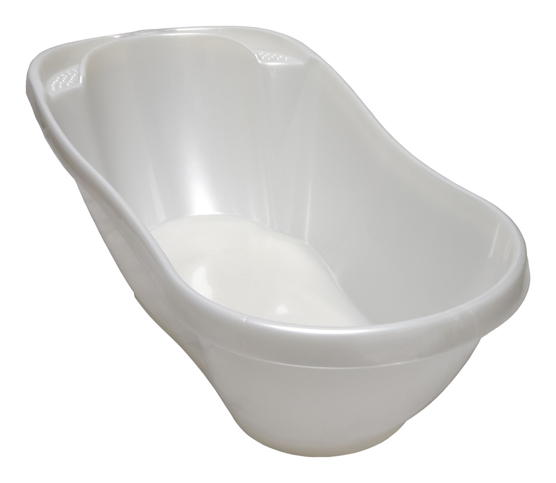 Дитяча ванночка Tega Baby QUINNY 92 см зі зливом Біла перлина (TG-220-118)
