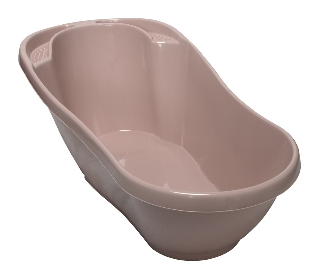 Дитяча ванночка Tega Baby QUINNY 92 см зі зливом Світло-рожева (TG-220-107)