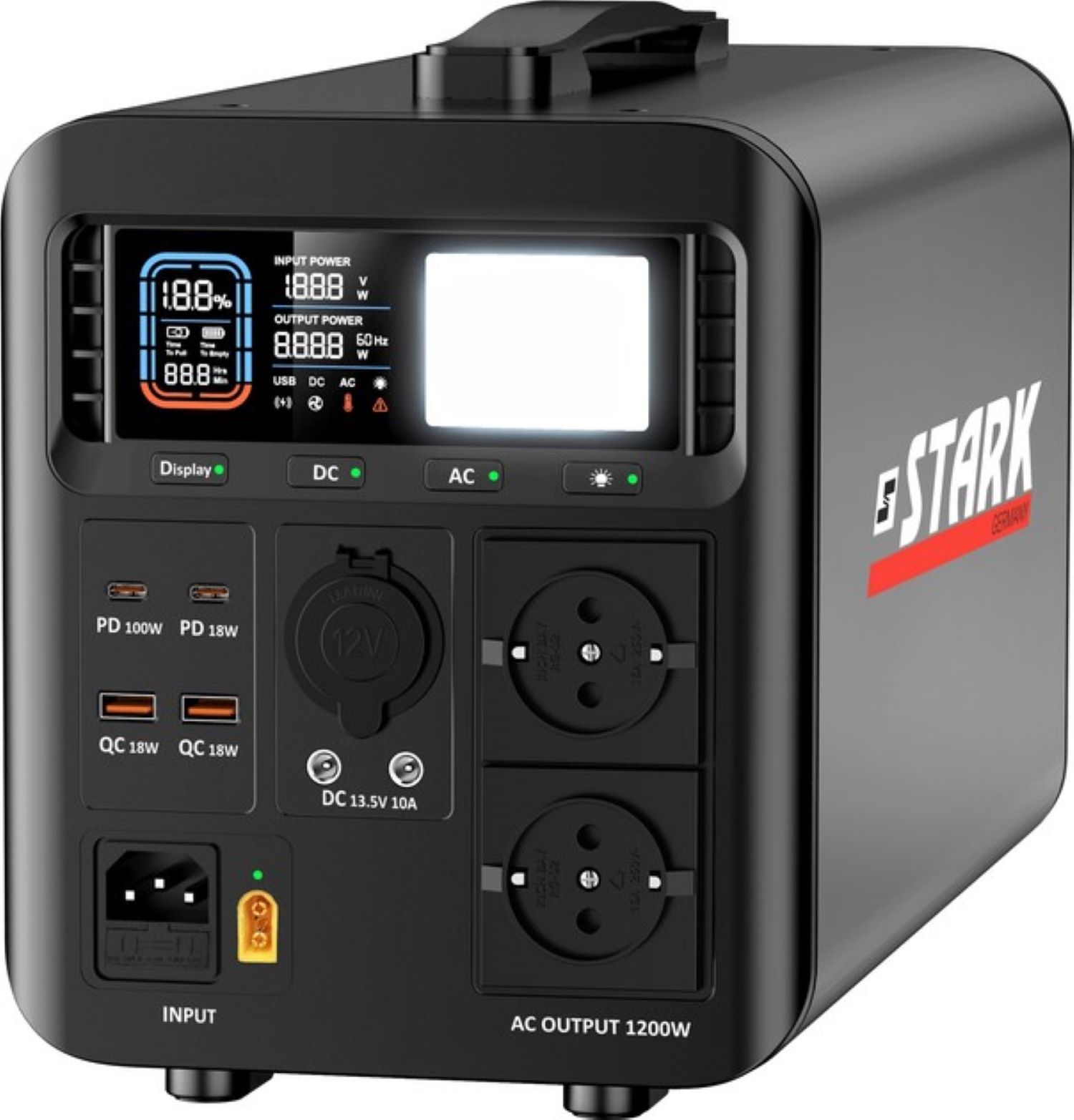 Зарядная станция универсальная Stark K1200 1200 Вт 1008 Вт-год LiFePO4 (241000195) - Фото 1