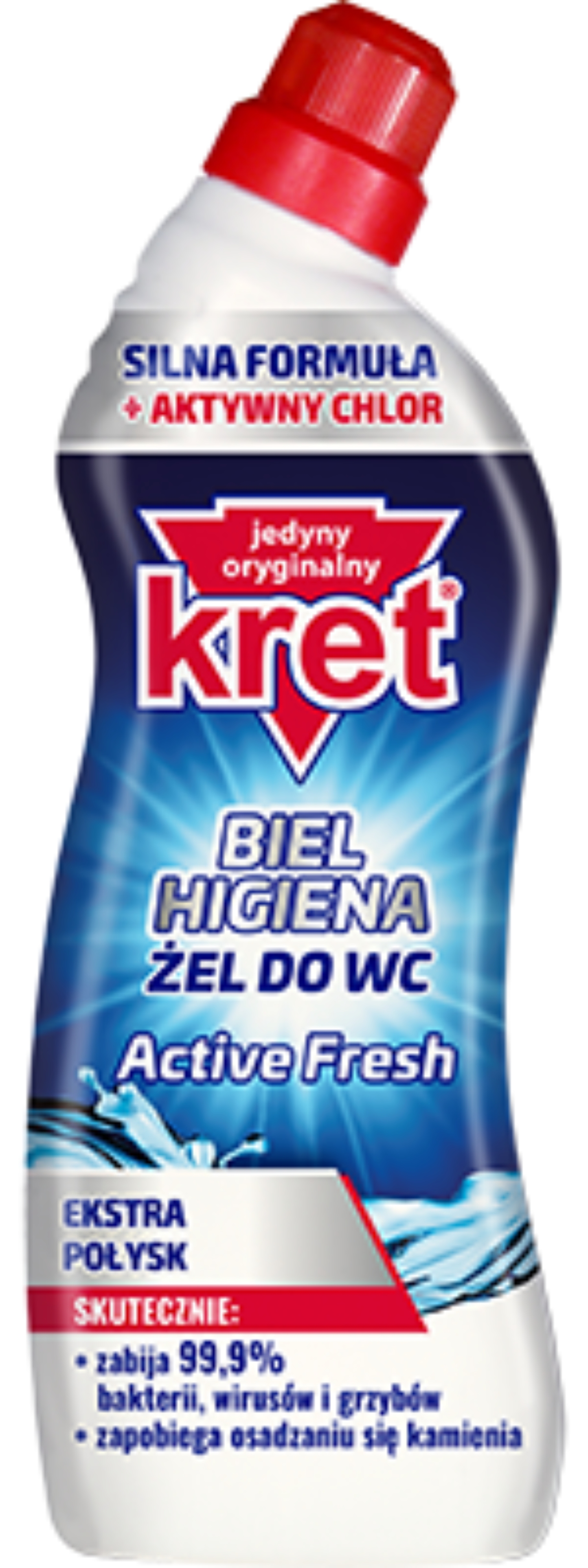 Засіб для чищення унітазу Kret 750 мл ActiveFresh (5900931043709) - Фото 1