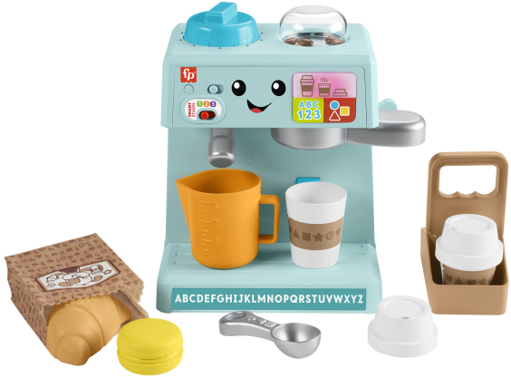 Сюжетно-ролевая игра. Кухня Fisher-Price Интерактивная кофемашина с технологией Smart Stages англ. (HTW96)