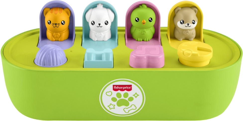 Сортер Fisher-Price Развивающая игрушка Укрытия со зверьками (JDL66)