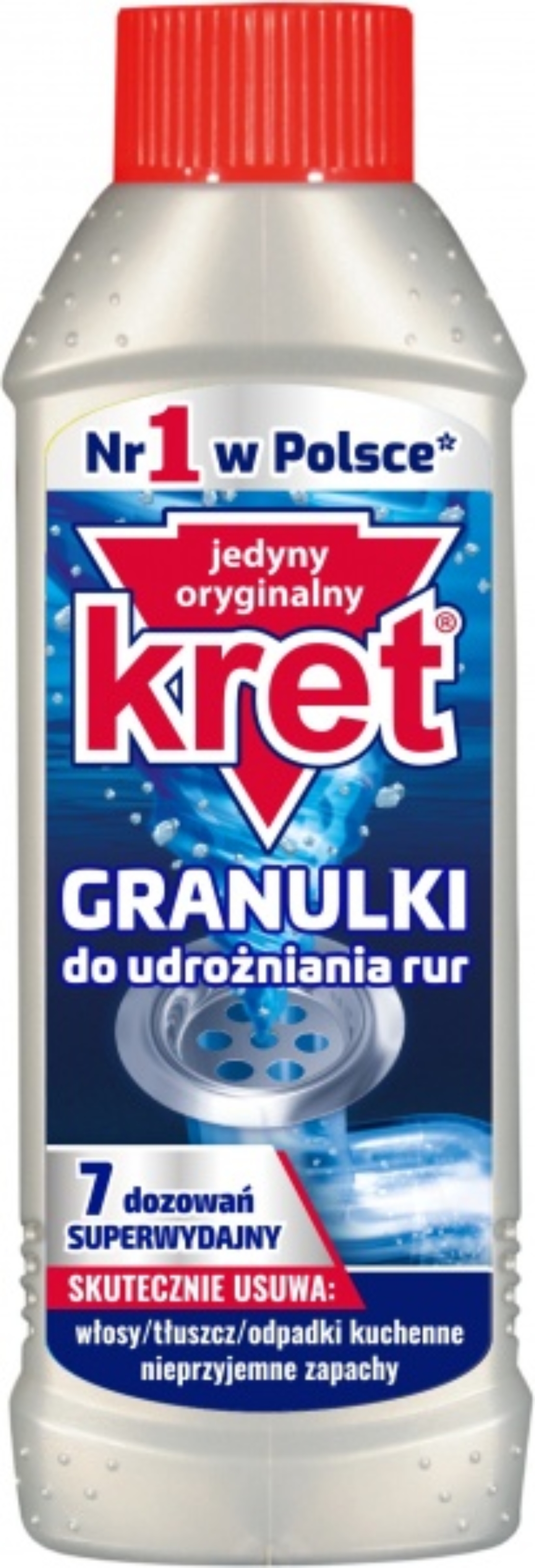Чистящее средство универсальное Kret гранулы д/чистки труб 280 г (5900931034332) - Фото 1