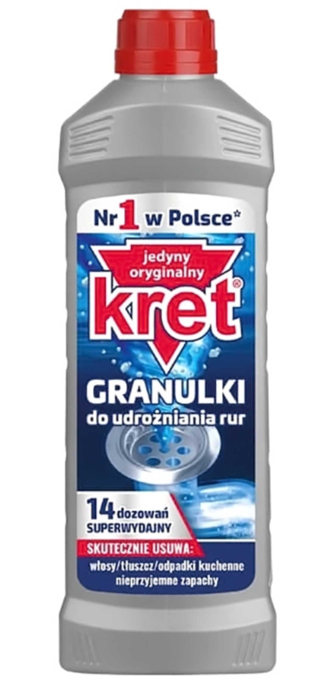 Чистящее средство универсальное Kret гранулы д/чистки труб 560 г (5900931034219) - Фото 1