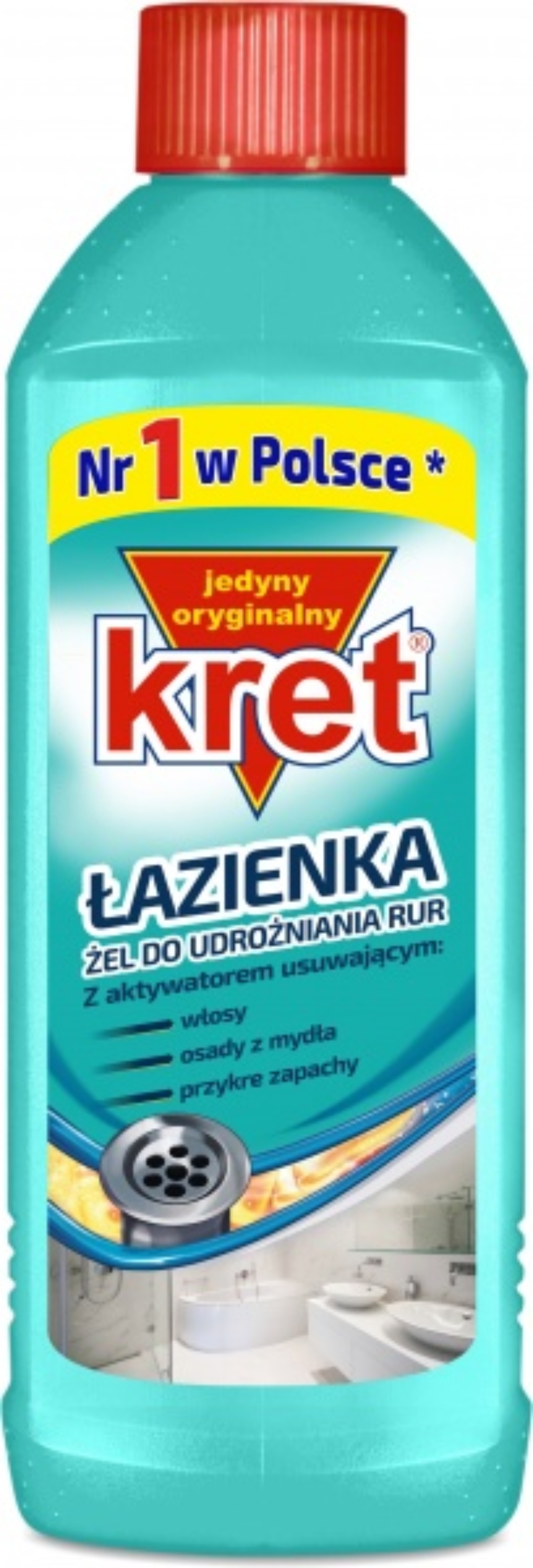Чистящее средство универсальное Kret гель д/чистки труб 500 мл Ванна (5900931019643) - Фото 1