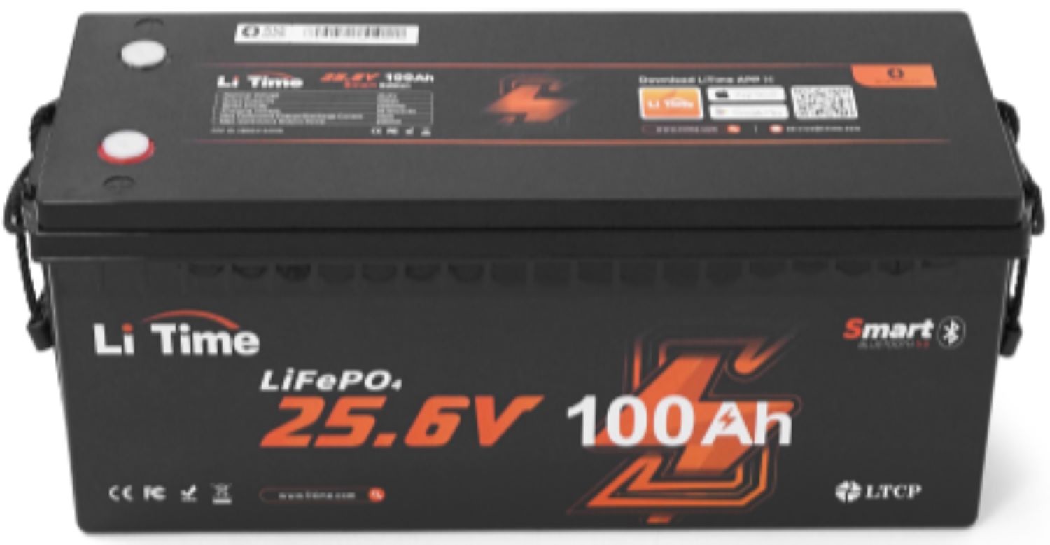 Аккумулятор для ИБП Li-TIME LiFePO4 25.6V 100Ah 2560Wh () - Фото 1