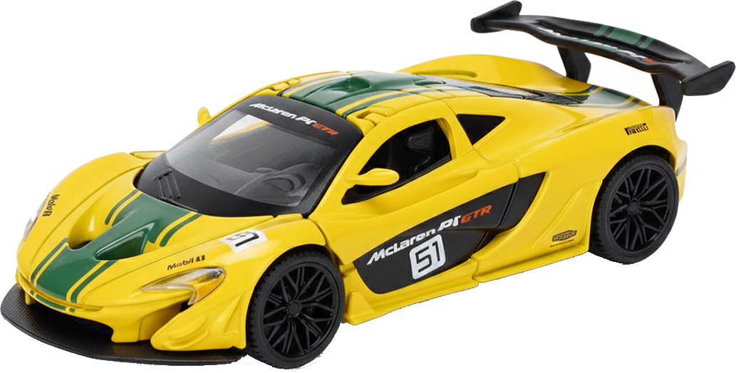 Колекційна машинка 1:43 TechnoDrive MCLAREN P1 Yellow (250946MLP1YW) - Фото 1