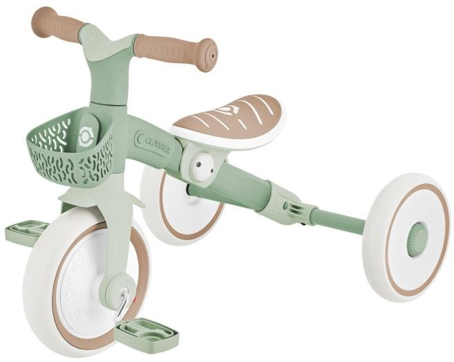 Триколісний велосипед Globber серії LEARNING TRIKE 2в1 PLUS, фісташковий (737-109) - Фото 1