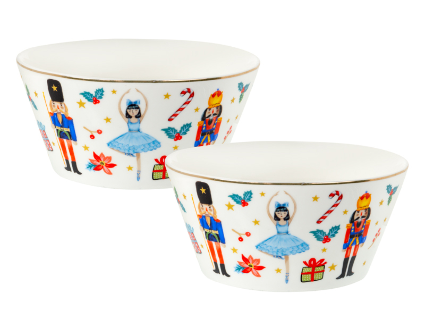 Набір салатників Lefard White Christmas 14 см (922-101)