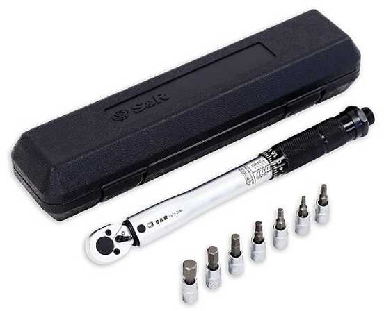 Ключ динамометрический S&R 1/4" 5-25 Нм 272 мм (465014025) - Фото 1