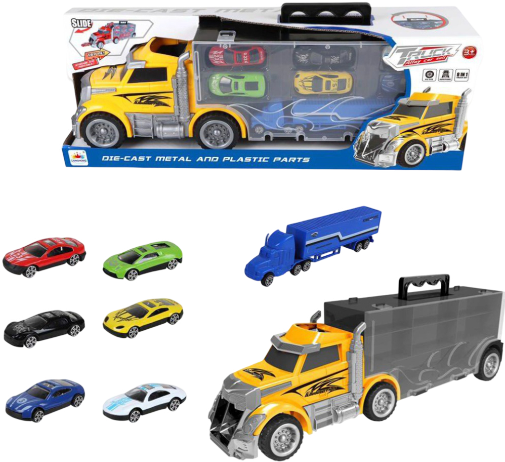 Купить Базовый игровой транспорт для малыша TRUCK HEAVY автовоз с машинками (75074) - Фото 1 Базовый игровой транспорт для малыша TRUCK HEAVY автовоз с машинками (75074) - Фото 1