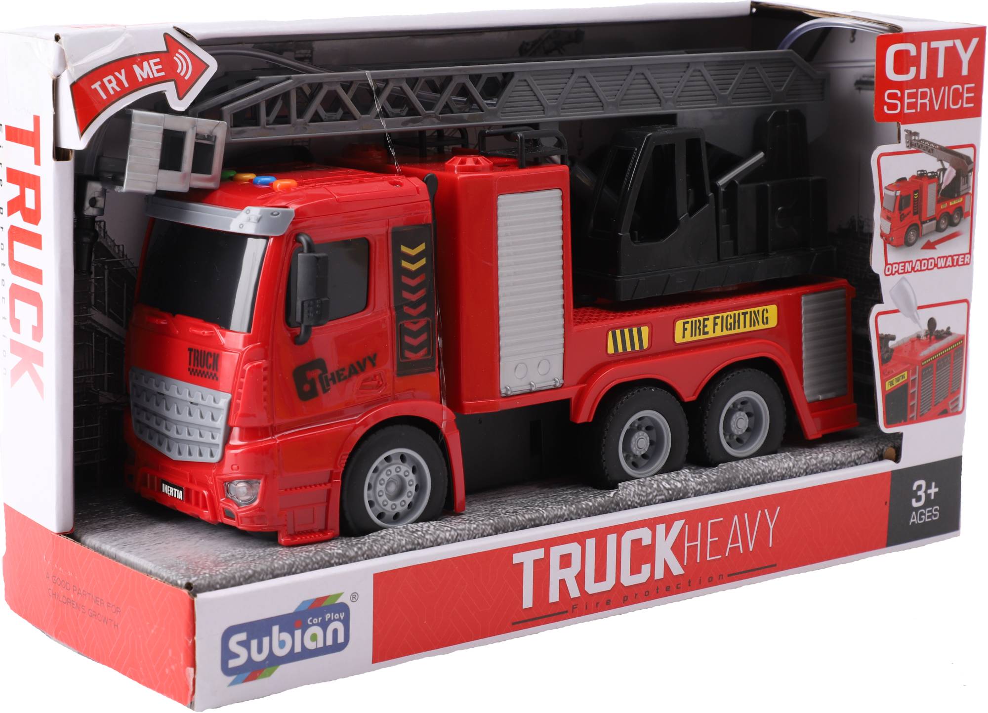 Наземна спецтехніка IZ TOYS TRUCK HEAVY FIRE PROTECTION 1:14 (75951) - Фото 1