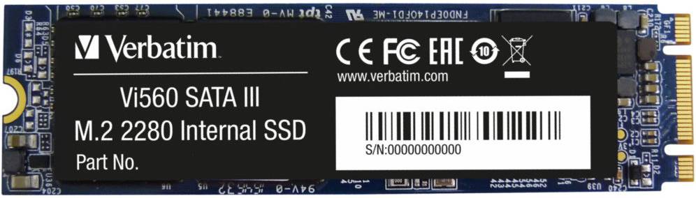SSD-накопитель внутренний Verbatim SSD-VI560 S3 M.2 SSD 512GB (49363) - Фото 1