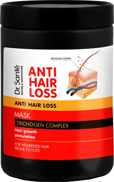 Маска для волос Dr. Sante Anti Hair Loss 1 л (4823015936623) - Фото 1